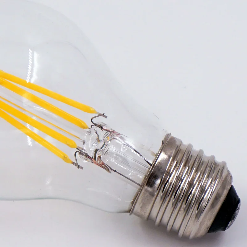 Светодиодный Античная электрическая лампочка эдисона E27 лампы 220 V 4 W 6 8 A60 нити