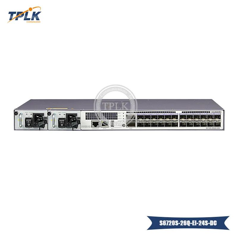 HUA WEI S6720S-26Q-EI-24S-DC переключатель питания постоянного тока 24x10 GE SFP+, 2x40 GE QSFP+ порты серии S6720 24 плата с портами Ethernet