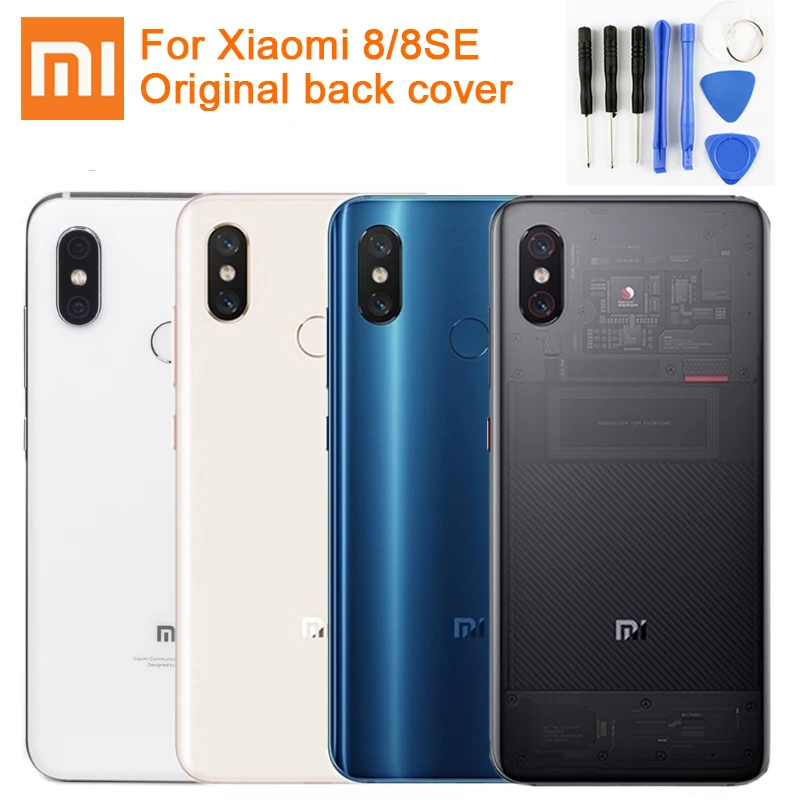 XiaoMi стеклянный чехол для задней крышки батареи для Xiaomi 8 MI8 M8 M8SE, задняя крышка для телефона, чехол s, задняя крышка для батареи