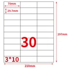 GL-33 (50 листов) 30-up 1500 этикеток 70 мм x 29,7 мм на А4 самоклеющиеся печатные этикетки для лазерногоструйного принтера