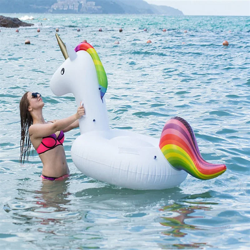 Надувной поплавок для бассейна 200 см|inflatable unicorn pool float|inflatable poolunicorn |