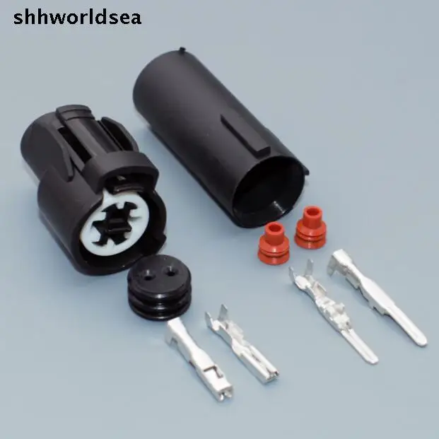 shhworldsea 2.0mm 2pin 2way male female Intake Air Temperature Plug Pigtail Sensor Integra For Honda Civic 6189-015