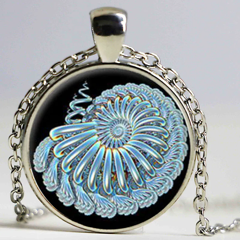 Священная Геометрическая подвеска Fibonacci ожерелье Nautilus ювелирные изделия из