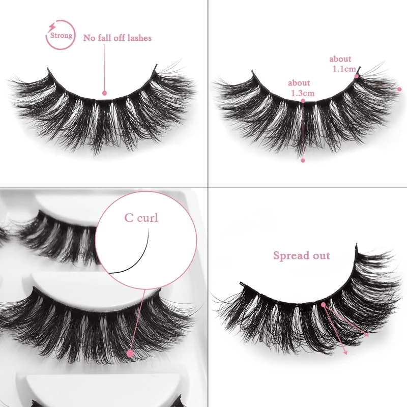 YSDO 10 boxes mink eyelashes 3d lashes 50 pair eyelash extension natural false volume strip G800 | Красота и здоровье