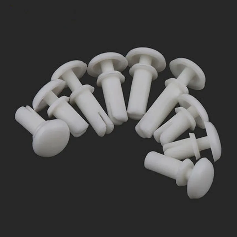 20pcs R4050 R4060 R4070 R4080 R4090 R4100 R4120 White nylon rivets R-shaped / type PC board Plastic fan rivet | Обустройство дома