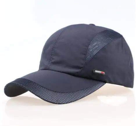 Спортивные Кепки Для мужчин Для женщин Весна Snapback быстросохнущая дышащая Бейсбол Кепки Повседневное Chapeu Bone сетки Sunhat Лето Открытый черный
