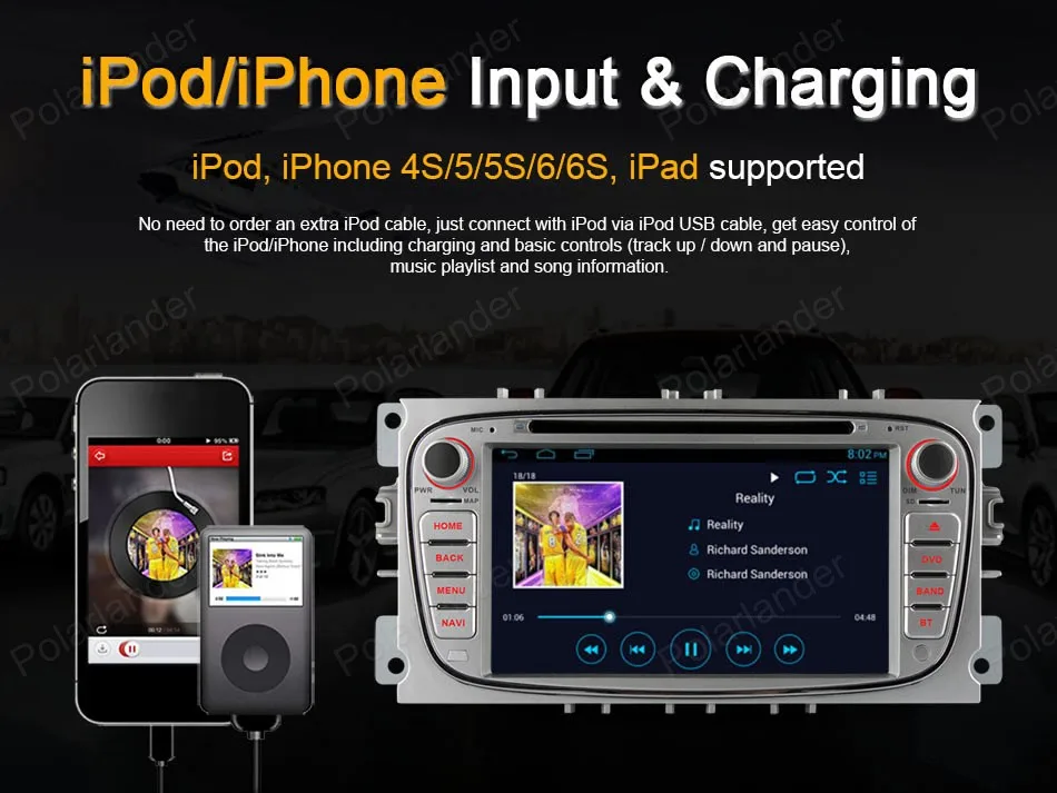 Автомагнитола для Ford Mondeo SMax Cmax Focus II 2 din 16 Гб ПЗУ 1024*600 GPS радио Wi Fi 3G BT Android 4 стерео|gps