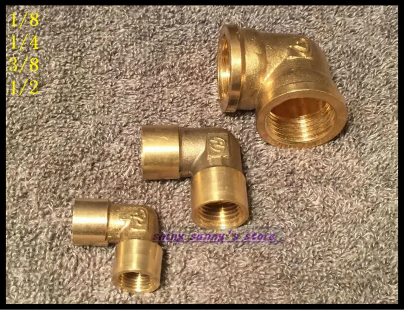 

5Pcs/Lot 1/4" BSP Female Elbow Connection Pipe Brass Coupler Adapter Brand New