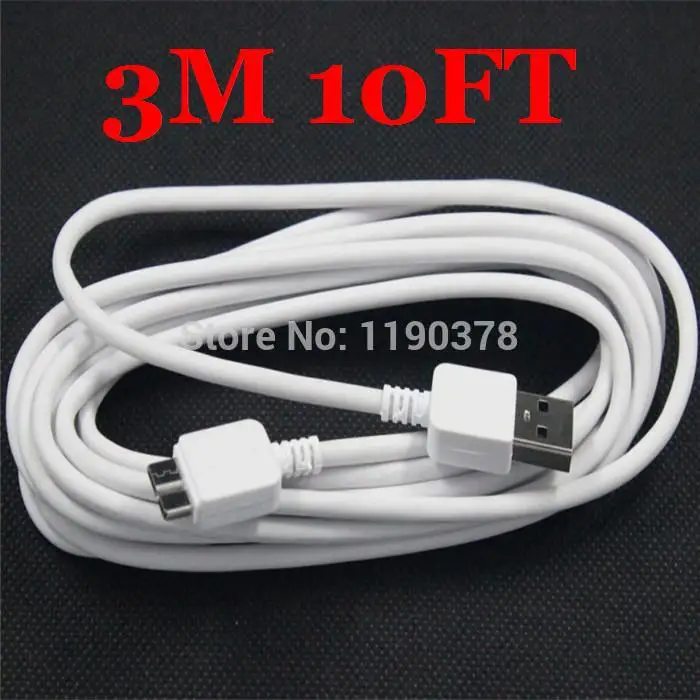 3M White Micro USB 3.0 Sync Data Charging Charger Cable for Samsung Galaxy Note 3 N9000 N9005 Free shipping | Мобильные телефоны и