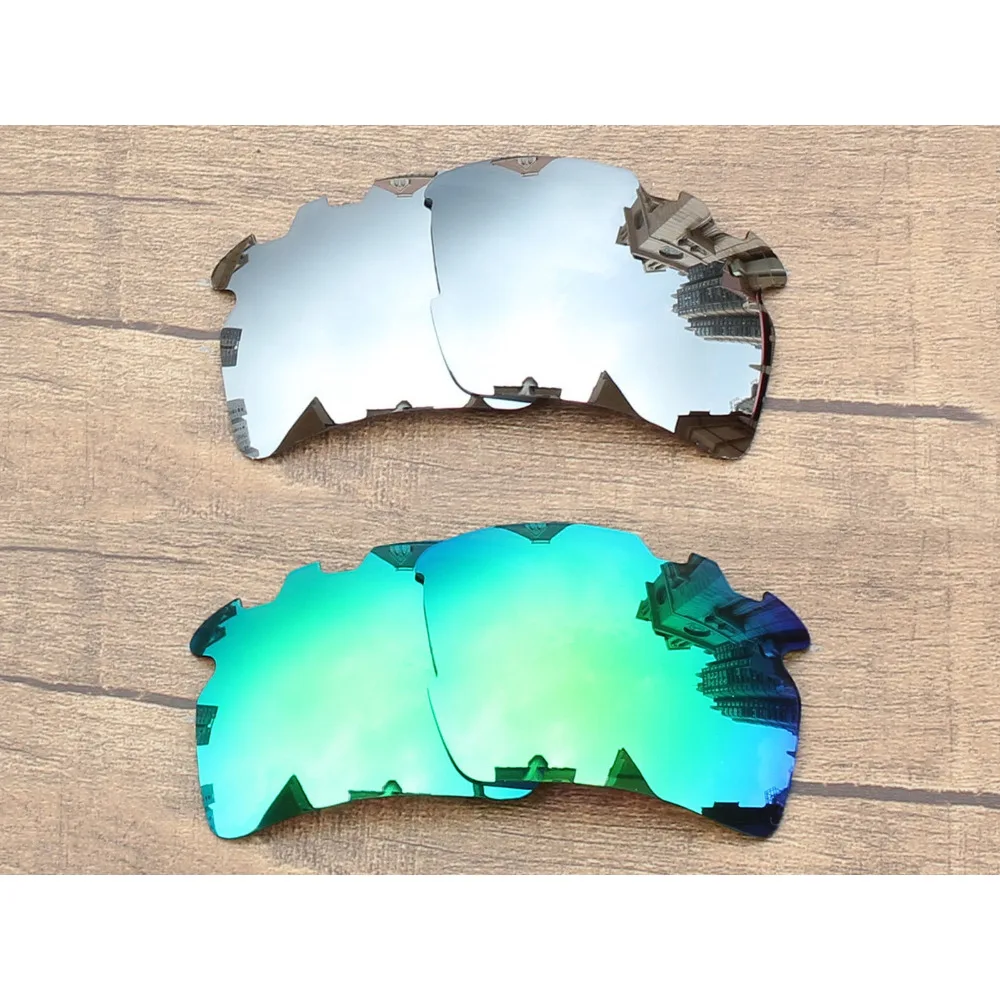 

Vonxyz 2 Pairs Chrome Mirror & Jade Mirror Polarized Replacement Lenses for-Oakley Flak 2.0 XL Vented Frame