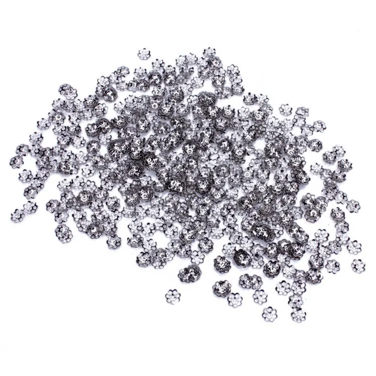 MEIBEADS 1000 шт./лот изысканный 6 цветов полый цветок бусины колпачки браслет для