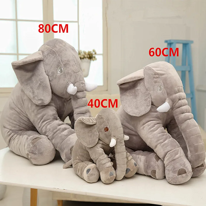40/60CM Baby Elephant Pillow With Sleeping Light Stuffed Toy Doll Child Seat Cushion Newborn Kid Back | Игрушки и хобби