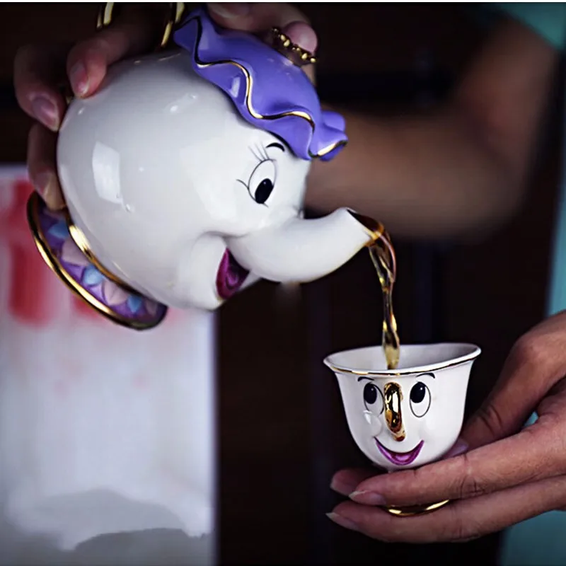 Старый стиль Красота и чудовище Mrs Potts'son: только кружка с чипом чашка для чая