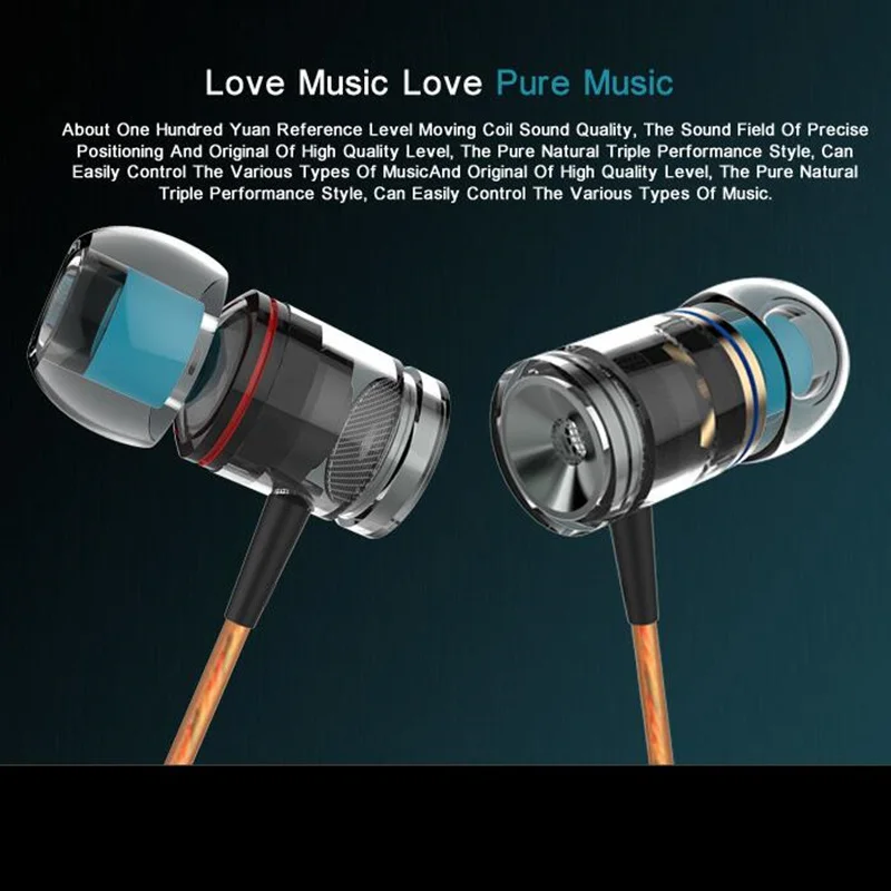 Hongsund X53M Stereo Earphones 3.5mm In-Ear Earbuds Super Clear Bass Headset Handsfree for Xiaomi MIX redmi PLEXTONE | Электроника