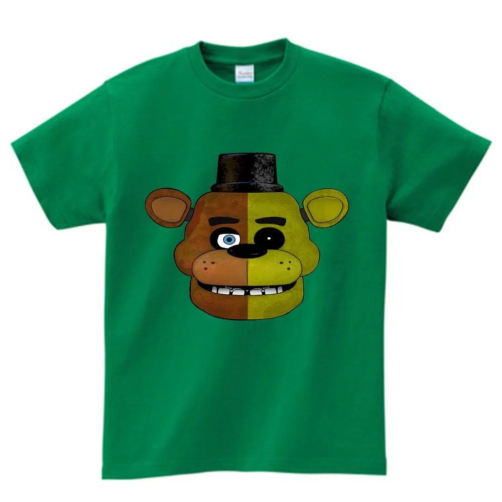 Футболка для мальчиков летние детские футболки пять ночей FNAF детская одежда