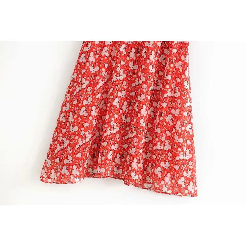 Женское винтажное длинное платье Za красное элегантное плиссированное на