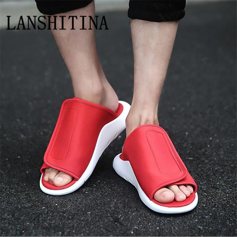 LANSHITINA/Новое поступление 2017 года модные летние мужские Вьетнамки пляжные