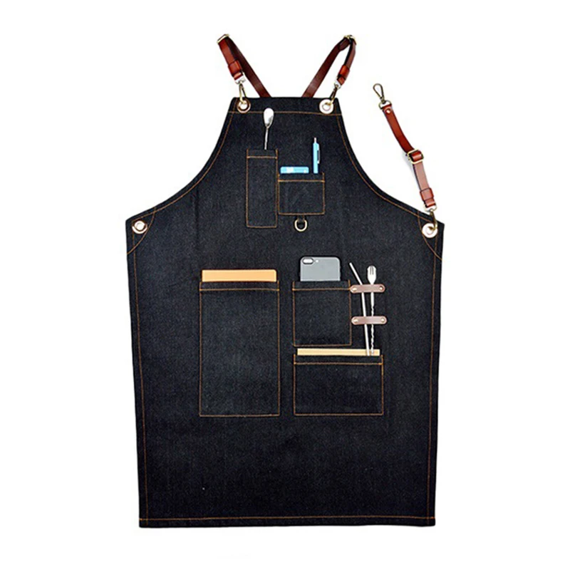 Новый Кухонный Ресторан работы джинсовый фартук противообрастающий ковбой