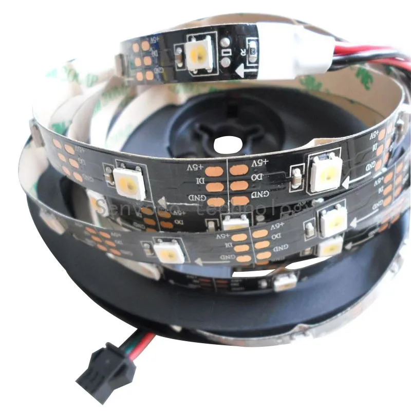 

5mX SK6812 5050 WWA(Warm white/Cool white/Amber ) 3 in 1 color led strip 30/60/72/144led/m 5m/roll white/black pcb free shipping