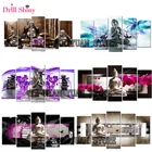 5D алмазная вышивка с изображением Будды, вышивка крестиком, квадратная мозаика, картина Триптих, картины Стразы MF22