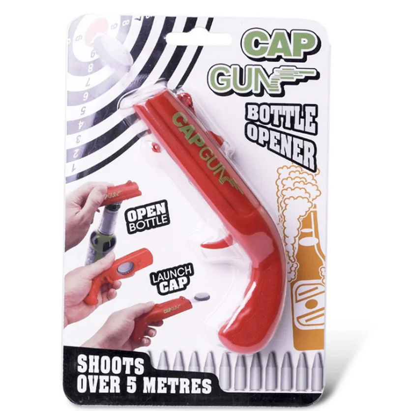 1 шт. Кепки пистолет забавное Пиво Бутылка пусковая установка кухонные