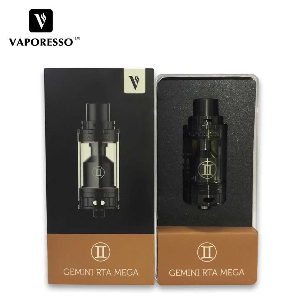 Оригинальный Vaporesso GEMINI RTA мега Танк 4 мл электронная сигарета распылитель Clapton