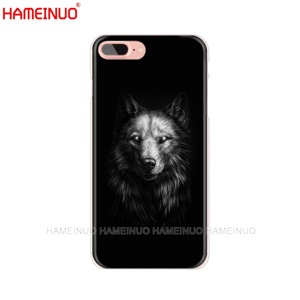 HAMEINUO Чехол для мобильного телефона с изображением темного Ночного Волка iphone X 8 7 6