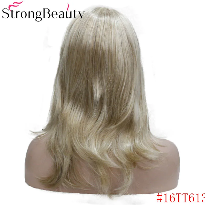 StrongBeauty девушка синтетические натуральные волнистые длинные волосы красный коричневый Косплей парики для женщин 5 цветов