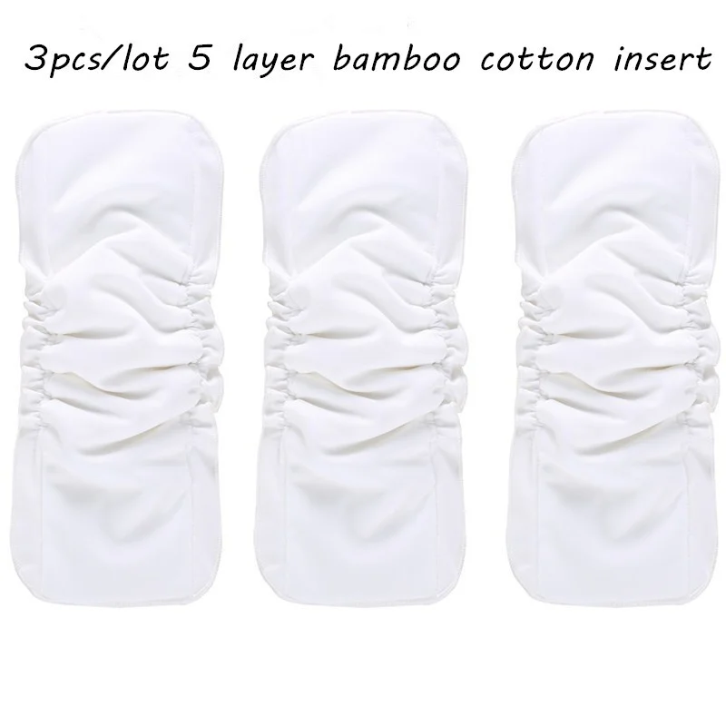 Вставка для подгузников из бамбукового хлопка 5 слоёв размер: 13 5*35 см двойные