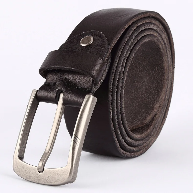

men genuine leather belts Hollow metal buckle luxury vintage belt casual hollow designer high quality strap black belt jeans 130