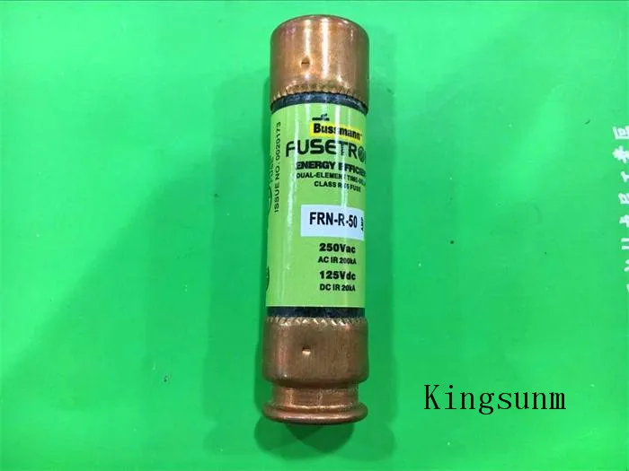 

Бесплатная доставка, 5 шт., FRN-R 50, предохранитель с задержкой, 20x76 мм, BUSSMANN, новинка, подлинный, 50A250V