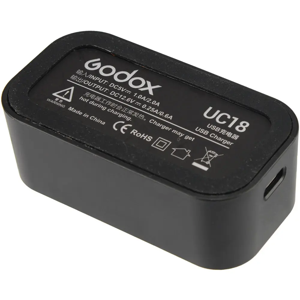 Godox UC18 With USB Type-C Port Flash Battery Charger for VB18 Suit For V850 V850II V860 V860II S C N F | Электроника