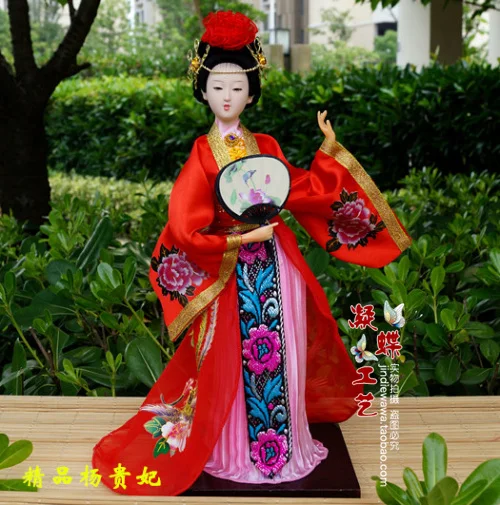 Китай четыре Красота Ван Zhaojun подлинные Тан императорский дворец Куклы шелк