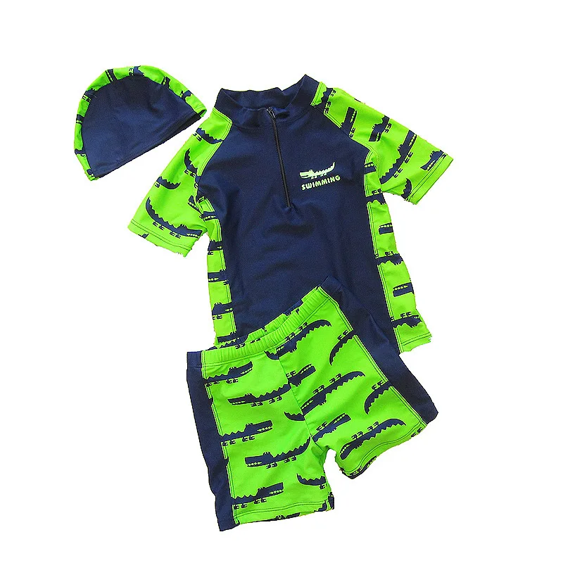 Новинка 2019 высококачественный Быстросохнущий купальник для мальчиков кепки +