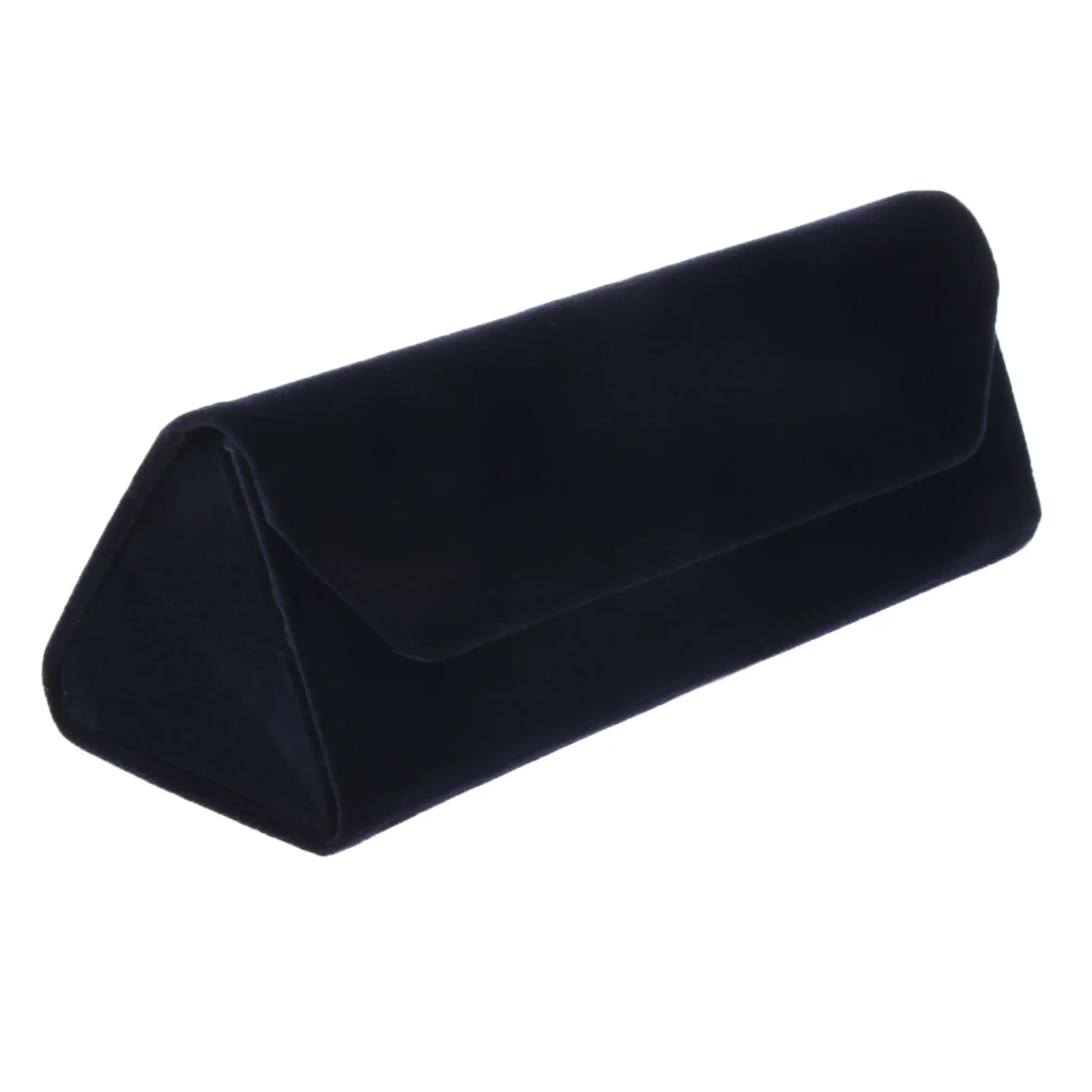 Blue 15.8cm Складной бархатный футляр для очков, чехол для солнцезащитных очков, складные очки, жесткий металлический защитный чехол, органайзер 15,8x5,5x1,6 см - Цвет: Blue 15.8cm