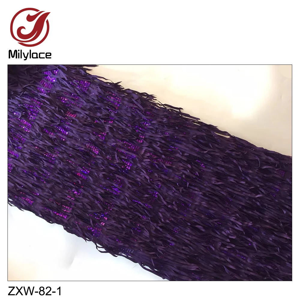 Milylace изысканная французская кружевная ткань 5 ярдов окантовка с блестящими