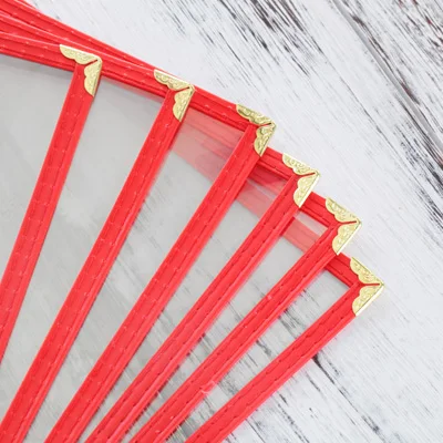 5/ПАК Ресторан рецепт меню покрывает ПВХ листы для защиты бумаги 12 вид (32 2*21 7 см)|book