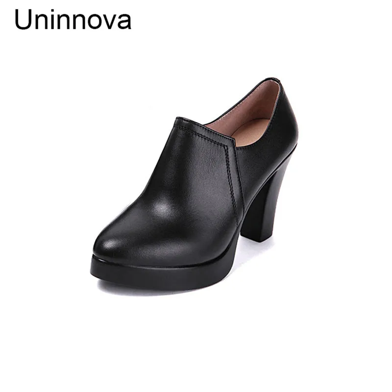 Женские туфли-лодочки с острым носком на высоком каблуке Рабочая обувь сезон