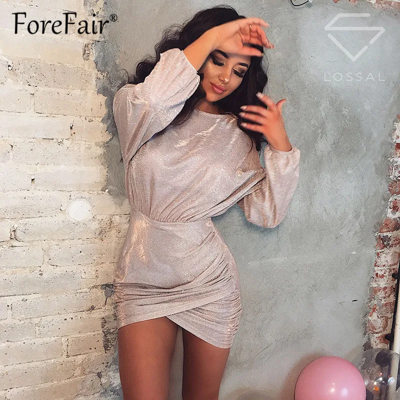 Forefair вечерние платья одежда для ночного клуба вечернее женское платье 2018 Осень