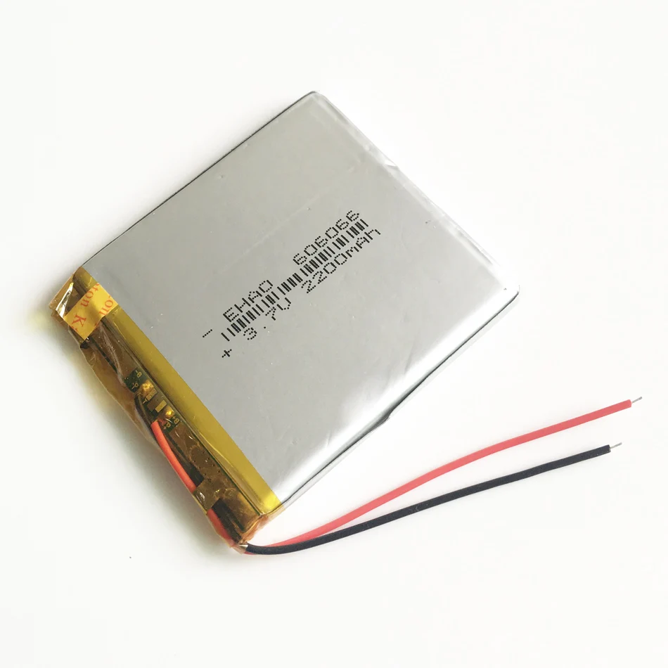 3 7 в 2200 мАч 606066 литий полимерный перезаряжаемый аккумулятор для Mp3 GPS PSP PAD MID DVD