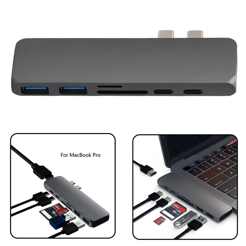 Док станция Thunderbolt 3 USB Type C HDMI 4k с портами 0| |