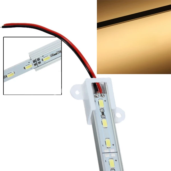 50 см 5050 SMD 36 Светодиодный дневной белый алюминиевый жесткий светильник