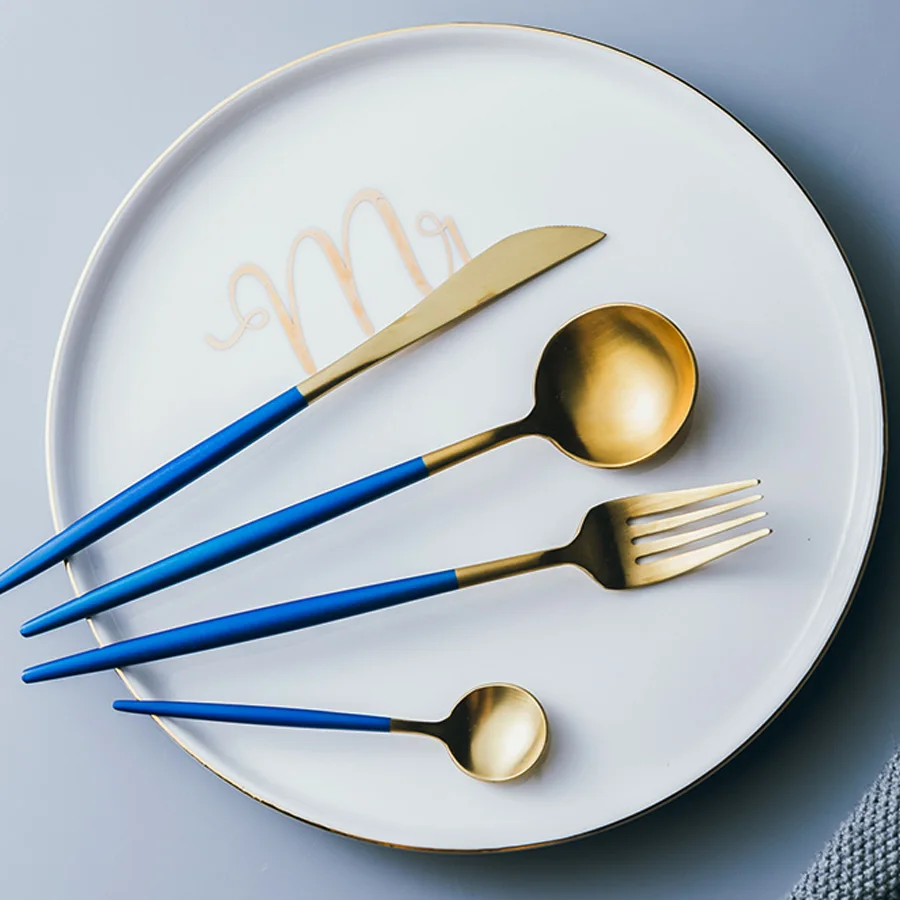 Muzity прибор из нержавеющей стали набор из метала в специальном исполнении SUS 304 Ужин посуды из нержавеющей стали ложка/вилка Ножи и Кофе ложка