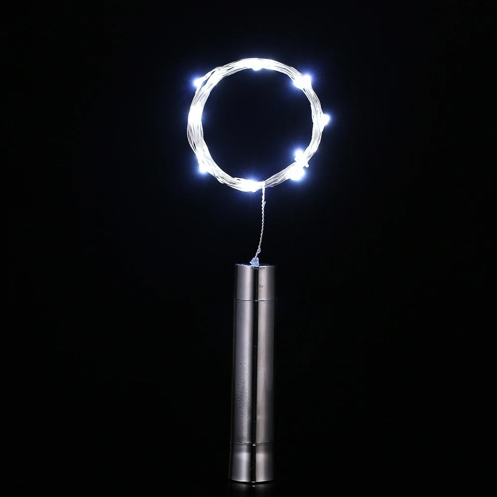 5/10 шт, длина 2 м, 20LED инструмент для установки пробок в бутылки свет 3.3ft Медный провод Фея/белый/теплый белый/розовый/фиолетовый(Батарея не входит в комплект