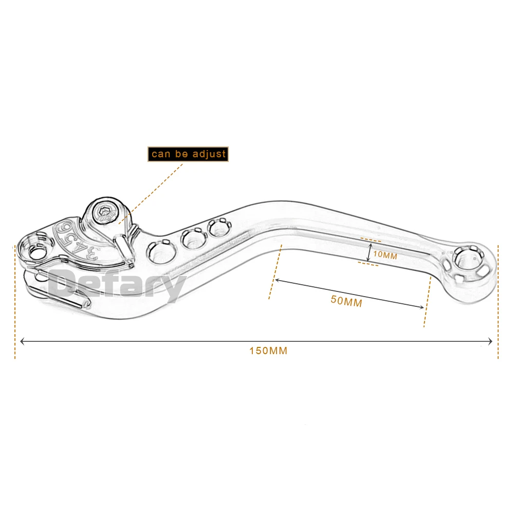 Defary мотоцикл тормозной рычаг мотоцикла сцепление для Honda CBR500R/CB500F/X 2013-2018 AL сплав