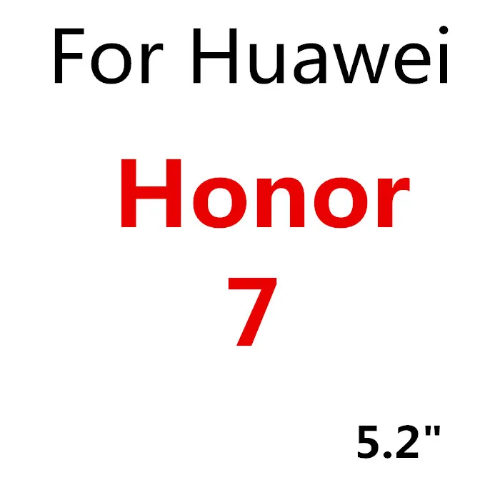 Усовершенствованная, от взрыва, Экран протектор для huawei P8 P9 P10 Lite для НУА Вэй слава 6 7 8 4C 5C Премиум Защитный чехол с закаленным стеклом пленка - Цвет: Honor 7
