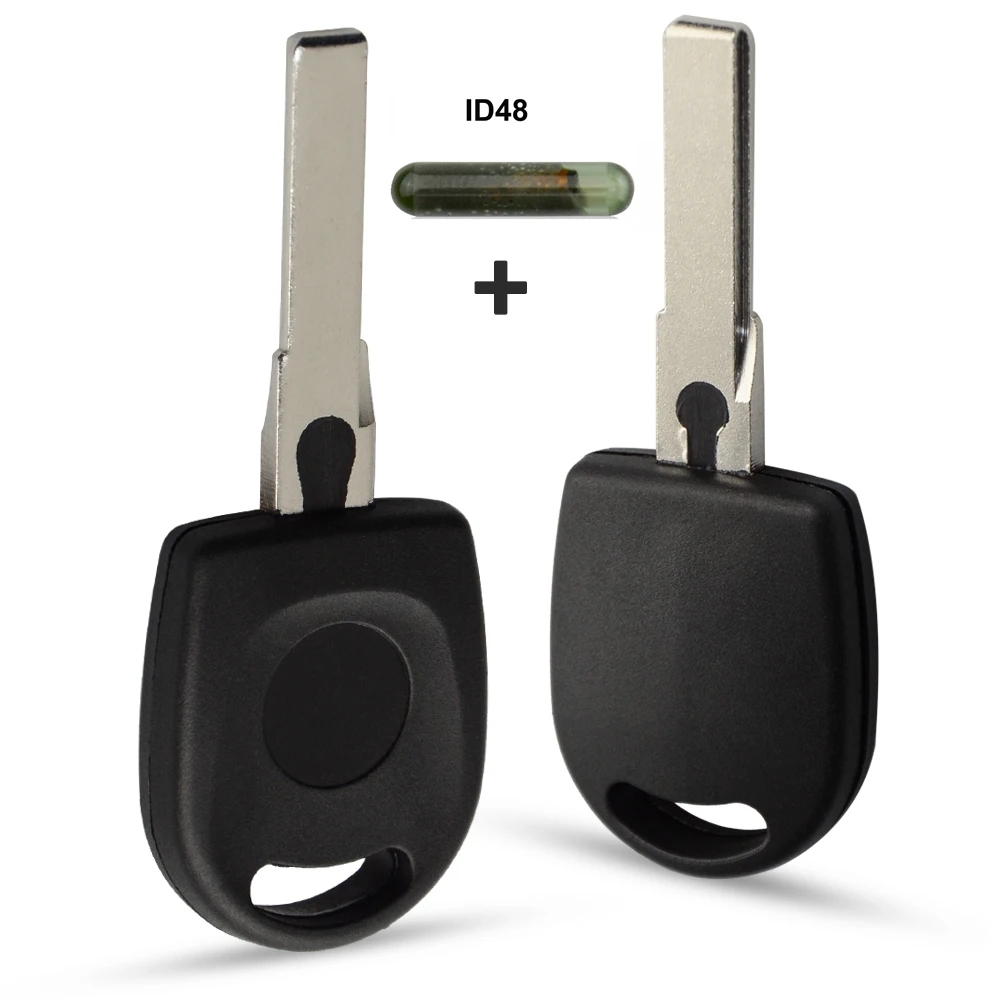 Чип OkeyTech ID48 с транспондерным ключом без выреза пустой для Volkswagen Polo Golf SEAT Ibiza Leon SKODA