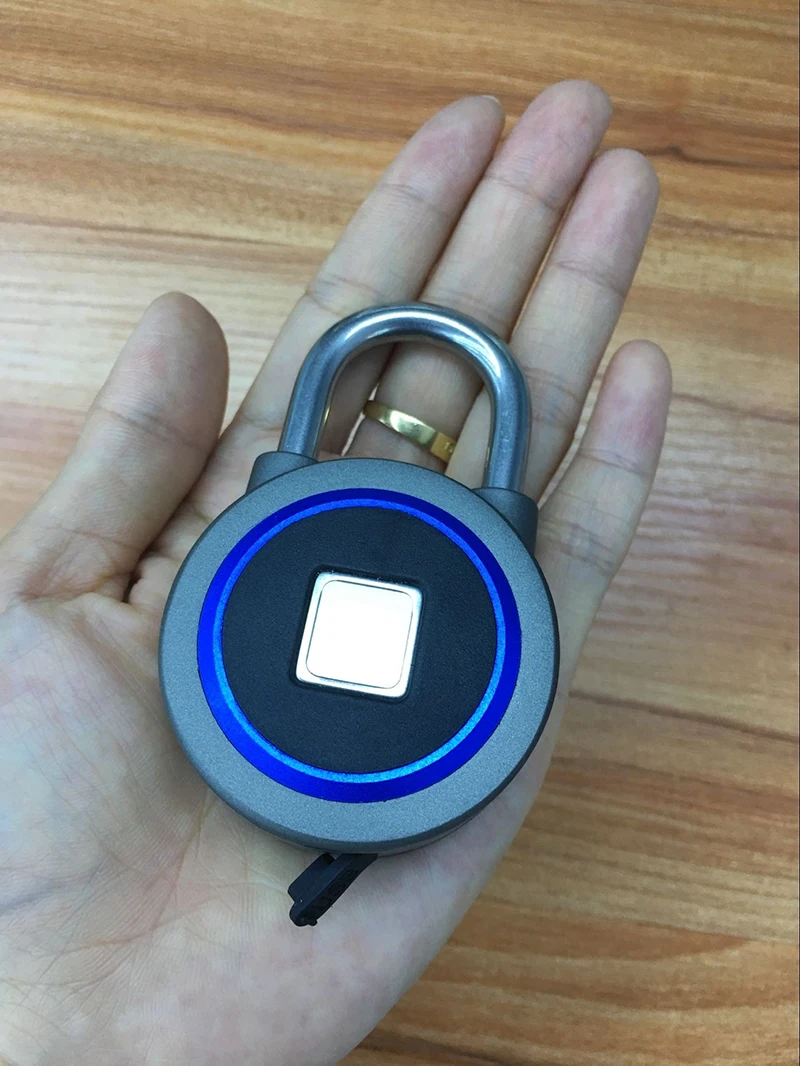 Новый маленький и изысканный замок со сканером отпечатков пальцев APP Bluetooth