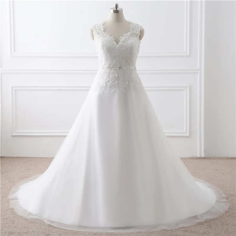 Vestido Де Noiva Casamento Sexy V Шеи Кружева Бальное платье Свадебное Платье На Заказ
