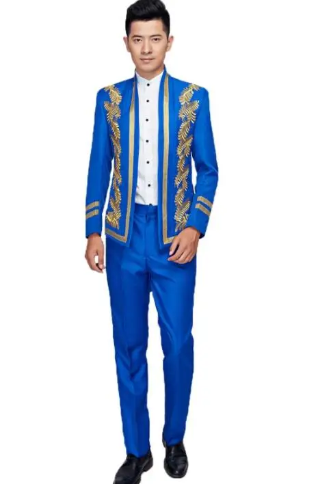 Блейзер для мужчин костюм жениха комплект со штанами мужские свадебные костюмы